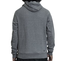 MOLETOM LOST FECHADO PIN CINZA/PRETO
