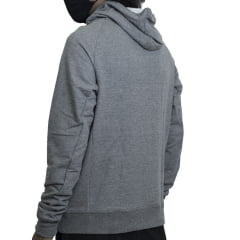 MOLETOM LOST FECHADO PIN CINZA/PRETO