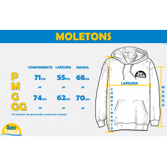 MOLETOM LOST FECHADO PIN CINZA/PRETO