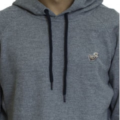 MOLETOM LOST FECHADO PIN CINZA/PRETO