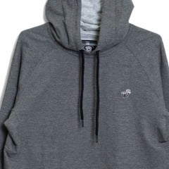 MOLETOM LOST FECHADO PIN CINZA/PRETO